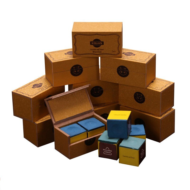 Billiard Chalks Pool Cue Stick Billiard Chalk Indoor Sport Accessories 2 pcs/box