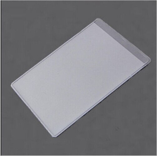 10pcs Dustproof Clear Card Holders Soft Plastic Credit Card Protectors Bussiness Card Cover ID Holders 9.6x6cm
