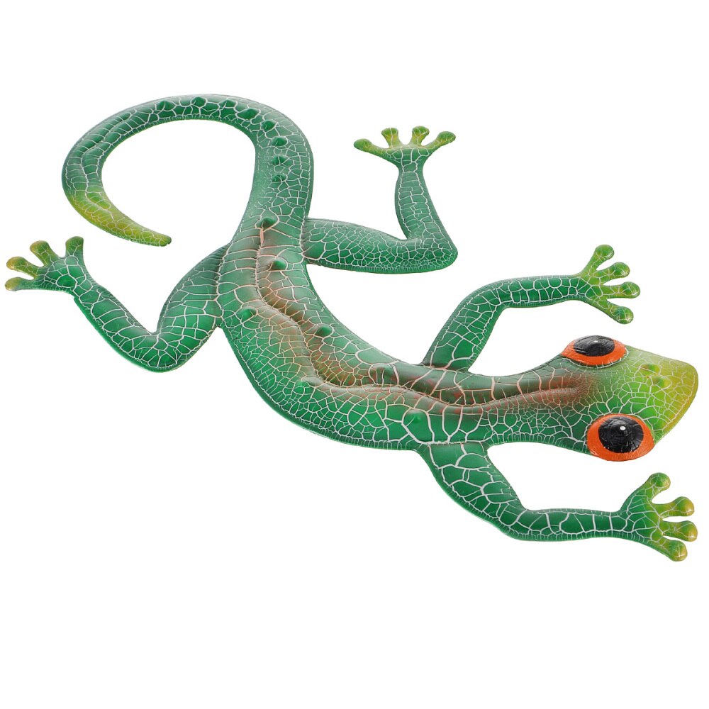 Arte De Pared Gecko De Metal, Lagarto De Metal Hueco De Hierro Forjado Para Colgar En La Pared
