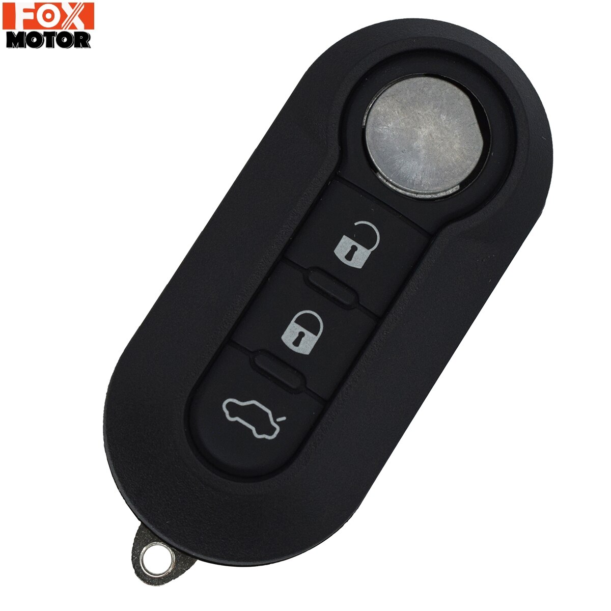 Carcasa de llave a distancia de coche, funda Fob de 3 botones para Fiat 500, abarth, Panda, Punto Bravo 2, Ducato Tipo, Doblo 500x, 500l, 500e, hoja automática sin cortar