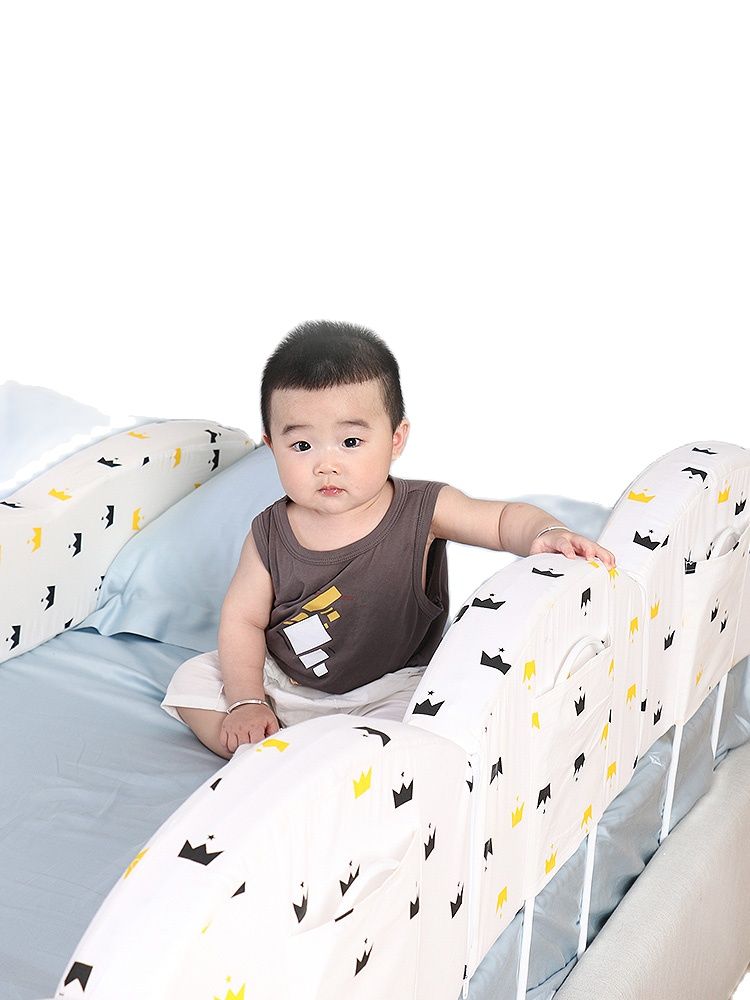 Seng hegn baby anti-fald seng gelænder multifunktionel aftagelig baby baffle barn sengelænestol blød taske universal seng hegn