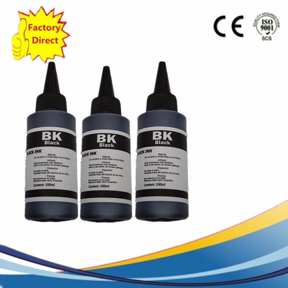 Ink Refill Kit Printer Ink Cartridges and CISS Bulk Ink: 3BK