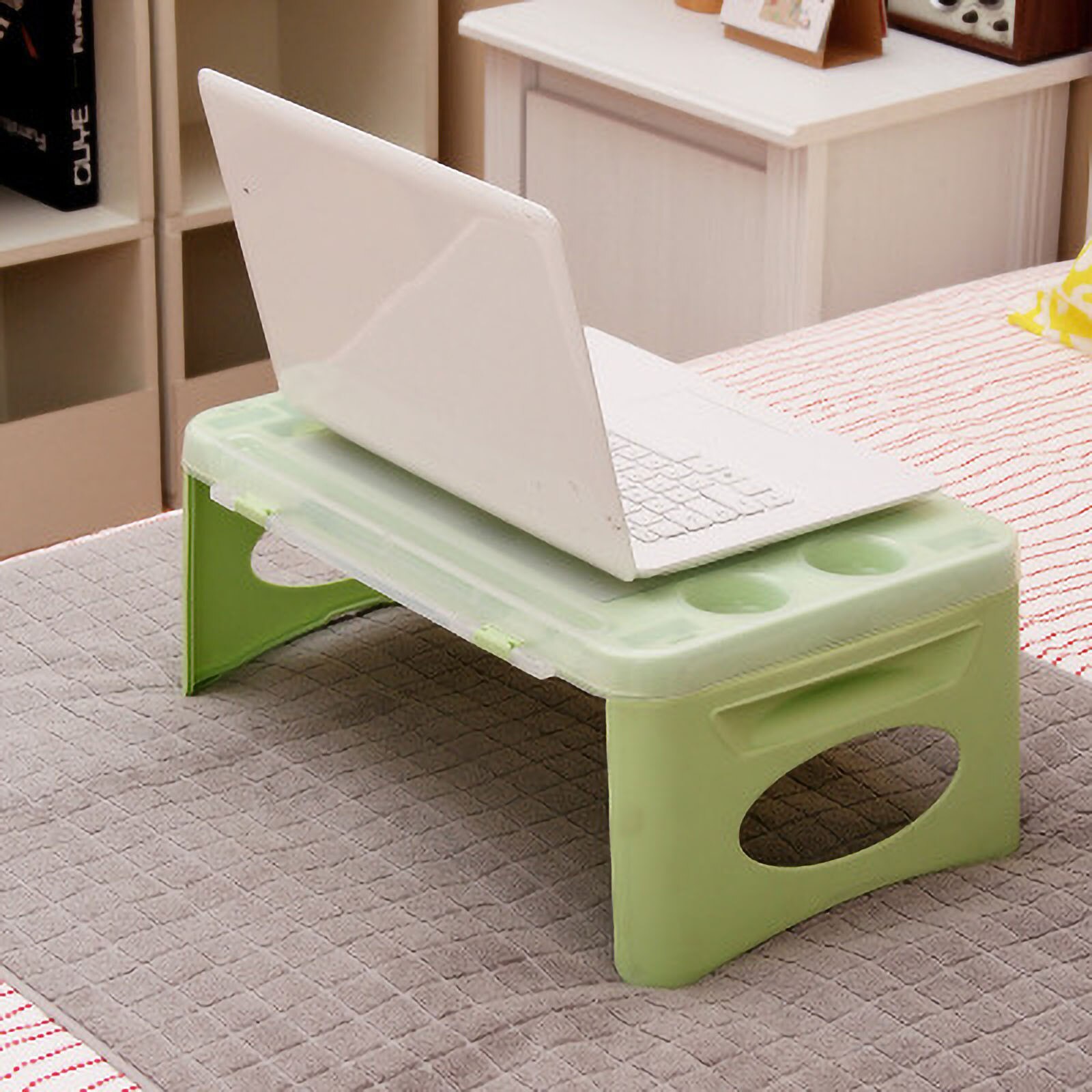 Plastic Multifunctional Foldable Storage Laptop Table Lazy Table Study Table Computer Desk Learning Laptop Desk