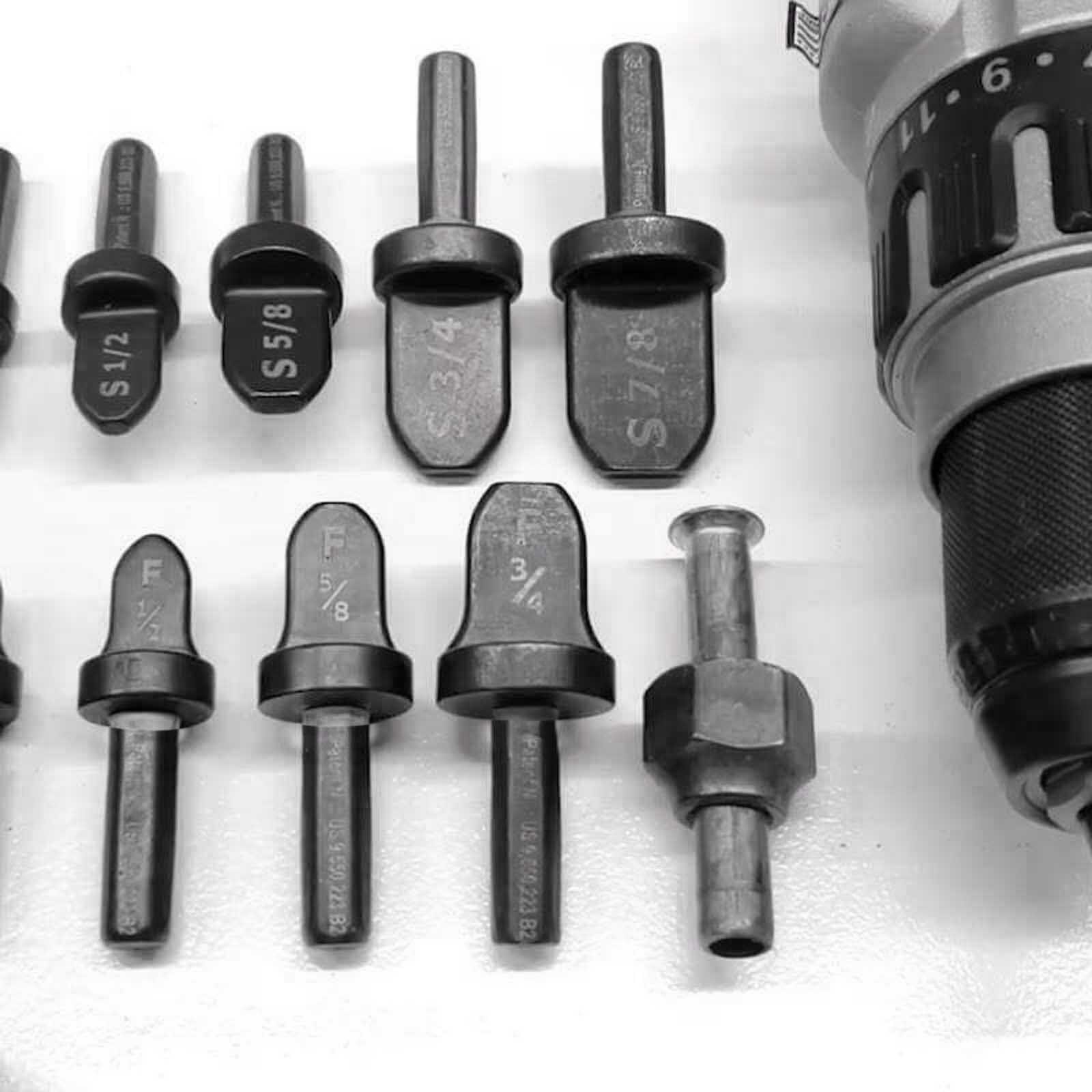 Screw Extractor Drill For hard and soft copper-tubing tool bit set 1/4” 3/8” 1/2” 5/8” 3/4” 7/8 bits Household tools