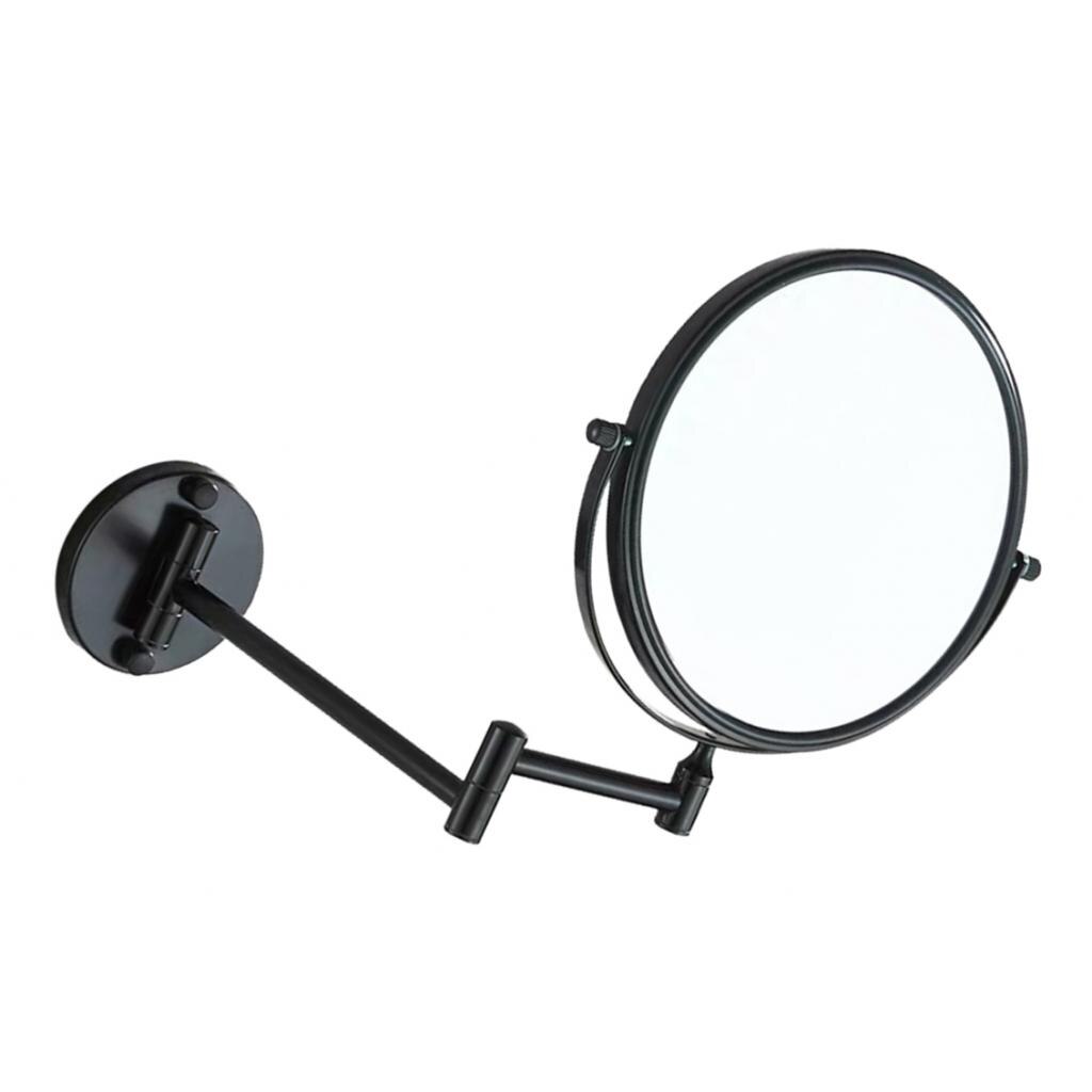 Wall Mount Makeup Beauty Mirror Double Sided Folding Swivel 10X Magnifying