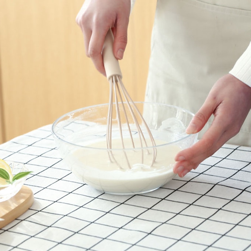 Rosa batidor de acero inoxidable batidor manual mezclador batidora de leche y huevos beber batidor para café mezclador batidor de huevo espuma agitador de cocina para hornear a