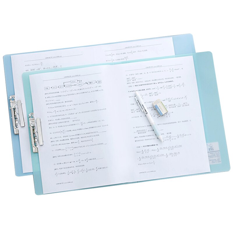 Carpeta A4 Carpeta de papel de prueba Almacenamiento de carpetas de datos bolsa organizador de archivos libro escuela Oficina suministros de documentos Carpeta de archivo