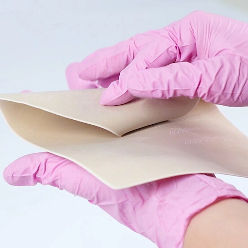 10 stk microblading øjenbryn øve hud øjenbryn permanent makeup øjenbryn træning hud tatovering suptiles ingen blæk nødvendig hvid linje