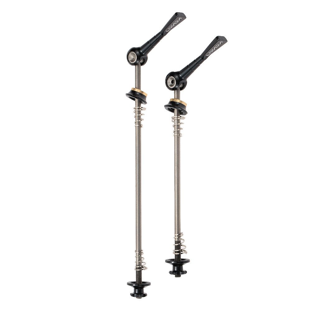 Lixada 2Pcs/lot Ultralight Bicycle Skewers Quick Release Titanium Axle QR Skewer Mountain Road Bike MTB Wheel Hub Skewers: Black