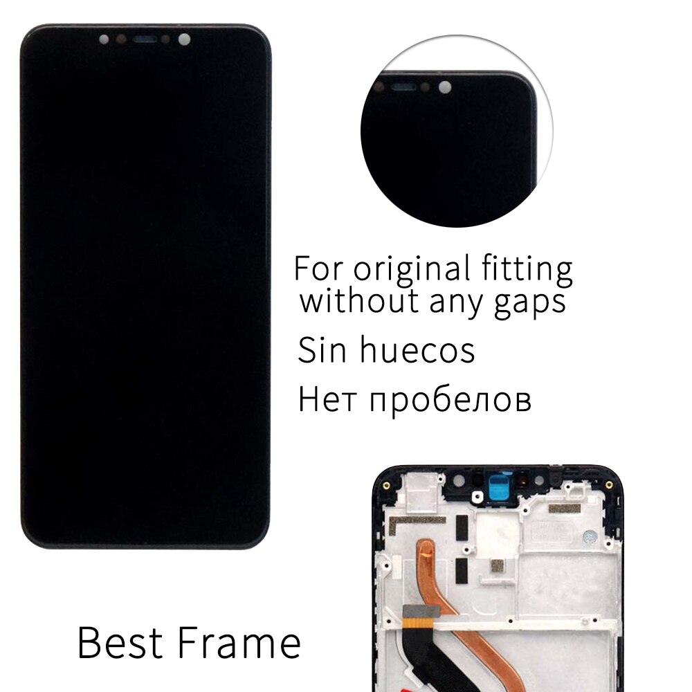 1920x 1080 LCD for XiaoMi POCOPHONE F1 Display Touch Screen With Frame Digitizer Assembly for LCD Screen replacement Free