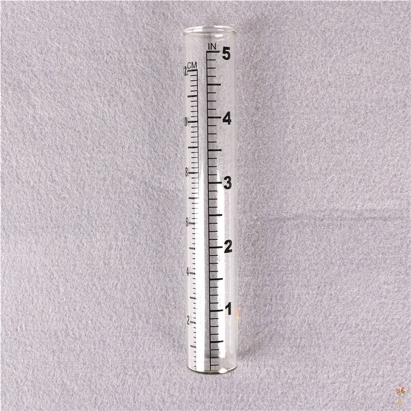 1Pc Glass Rain Gauge Replacement Tube For Laboratory Outdoor Home Garden Yard Supplies 14 X2.2cm