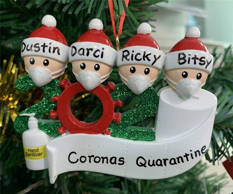 Decoraciones de de Navidad personalizadas de la familia de ornamento-adorno para árbol de Navidad único-recuerdo especial