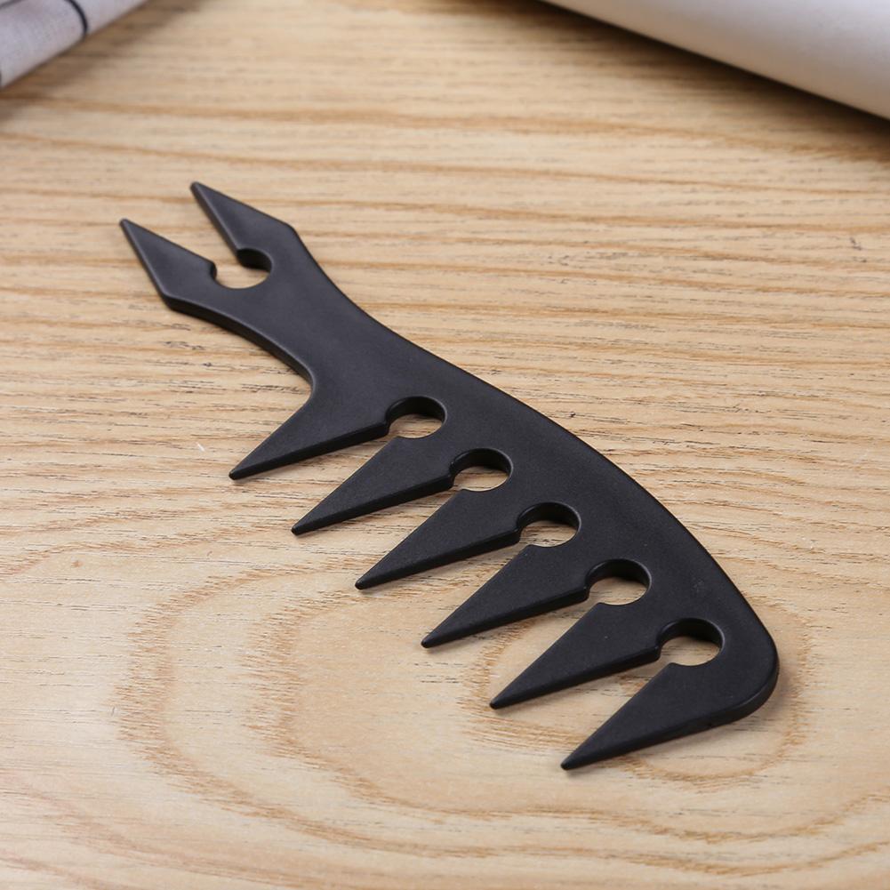 Peine de pelo de dientes anchos para hombre, cepillo de pelo Retro de plástico con cabeza de aceite, herramienta clásica de peinado de peluquería con dientes grandes, accesorio de peluquero