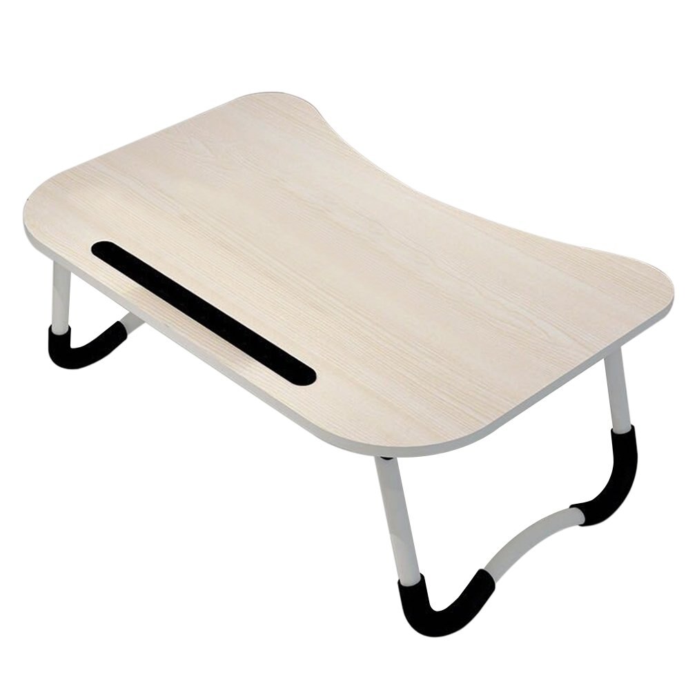 Lazy Desk Computer Folding Table Laptop Desk Bed Folding Table Simple Folding Desk Non-Slip Card Slot Computer Desk