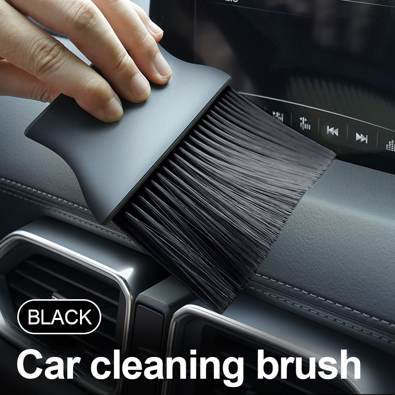 Cepillo de limpieza interior de coche, cepillo de pelo largo para ventilación de aire acondicionado, eliminación de polvo interior de coche, cepillo de pelo suave, herramienta de cepillo para huecos