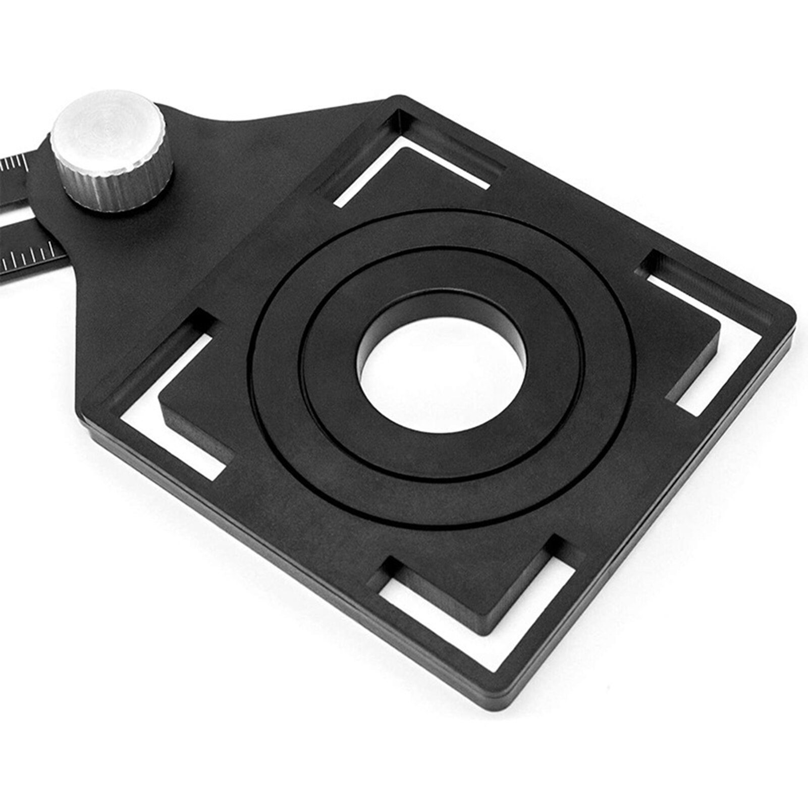 6-Fold Ruler Multi Angle Adjustable Tile Hole Locator 6-sides Template Tool Protractors Drill Guide Tile Hole Measuring Ruler