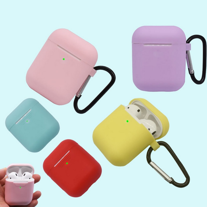 Mini Soft Silicone Case Voor Apple Airpods Shockproof Cover Voor Apple Airpods Oortelefoon Gevallen Voor Air Pods Protector Case
