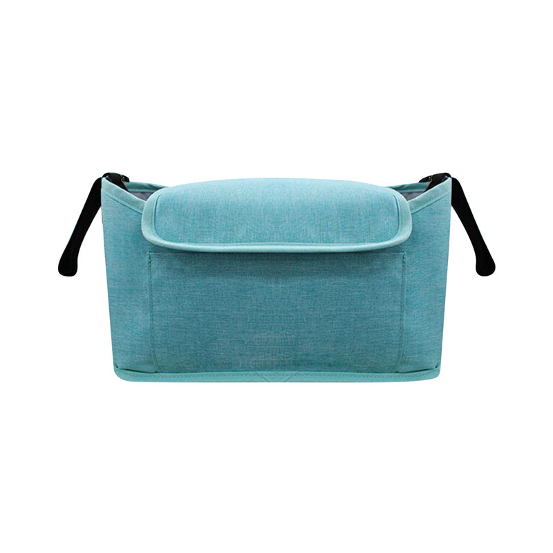 Baby Stroller Bag Mummy Organizer Bag Nappy Diaper Bags Carriage Buggy Pram Cart Basket Hook Stroller Accessories: Green