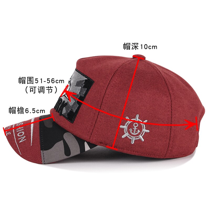 Mannen En Vrouwen Kleine Size Baseball Hoed Chidlren Winter Warm Oorbeschermers Sport Cap Met Fluwelen Voering 52-56Cm