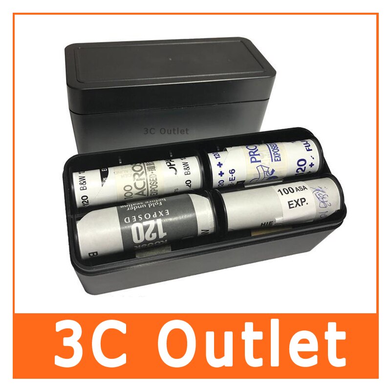 Film Container Box - For 120 & 135 Film - Plastic Multi-Format Case