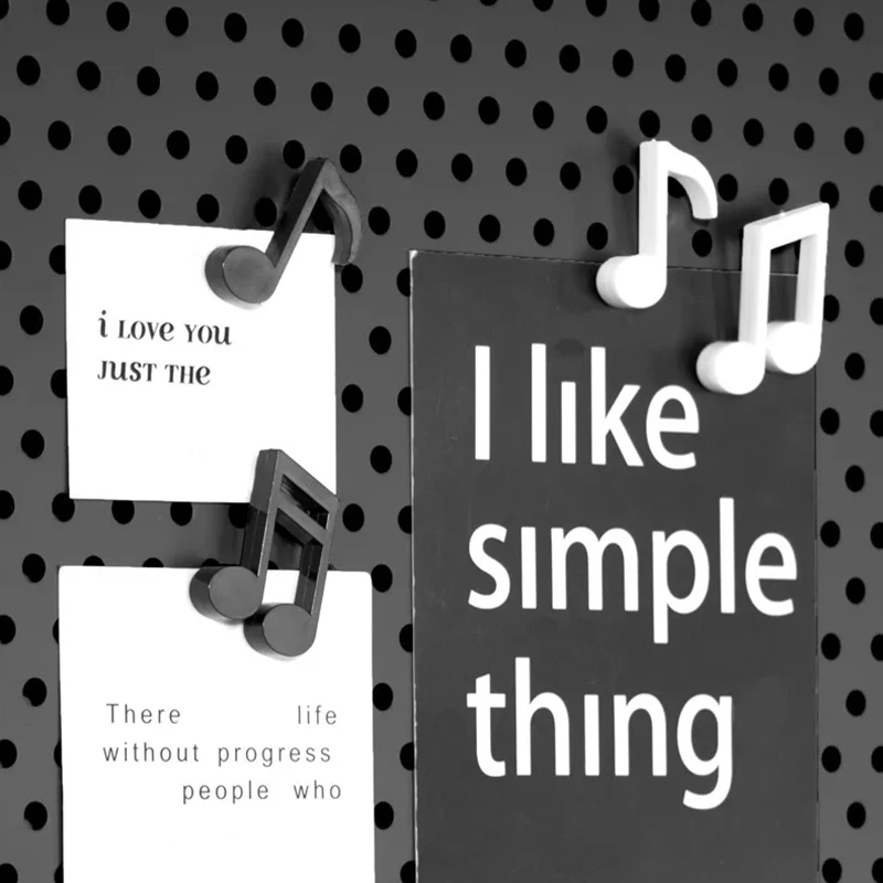 6 unids/set imanes de nevera notas musicales creativas imán refrigerador mensaje pegatina decoración del hogar