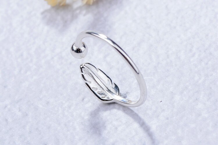Persoonlijkheid Gothic Vintage Veer Ringen Voor Vrouwen Bridal Wedding Engagement Punk Verstelbare Antieke Ringen Rock Sieraden