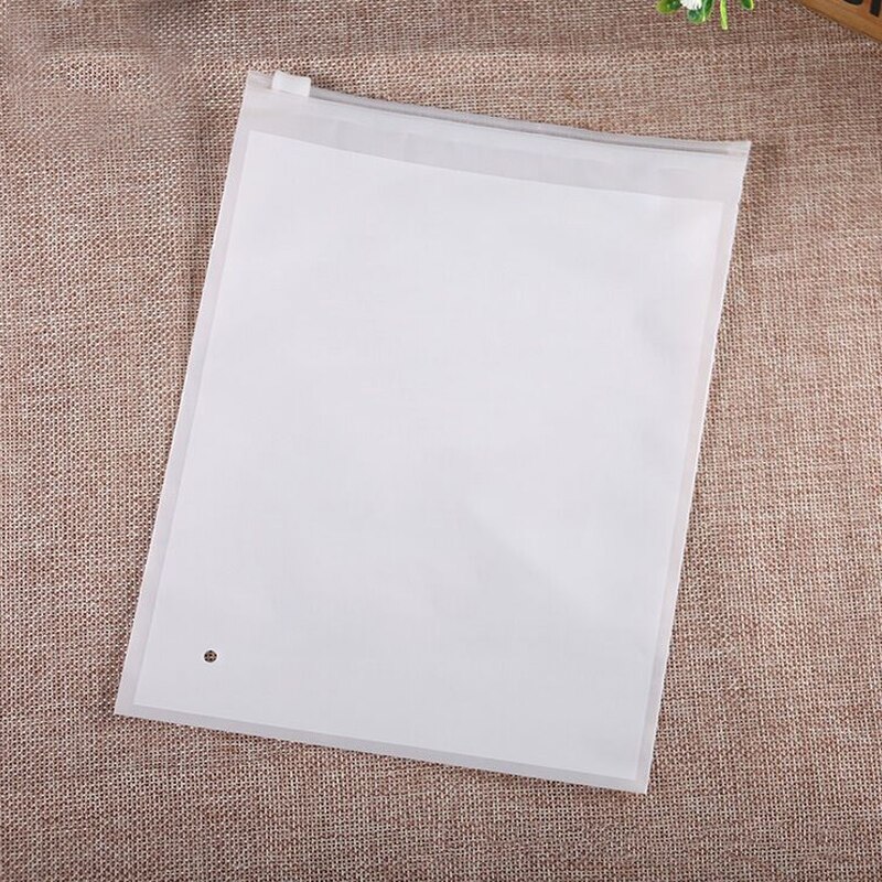 Lynlås taske mat plast pakkepose lynlås lås opbevaringspose taske t-shirts / tøj / sko / make up emballage taske arrangør