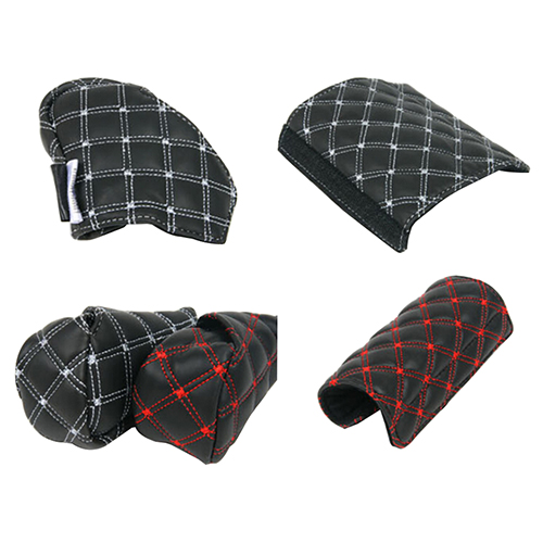 Couvercle de bouton de levier de vitesse | En cuir artificiel durable pour voiture 2 couleurs, couvercle de frein à main, poignées de freins à main 2 en 1