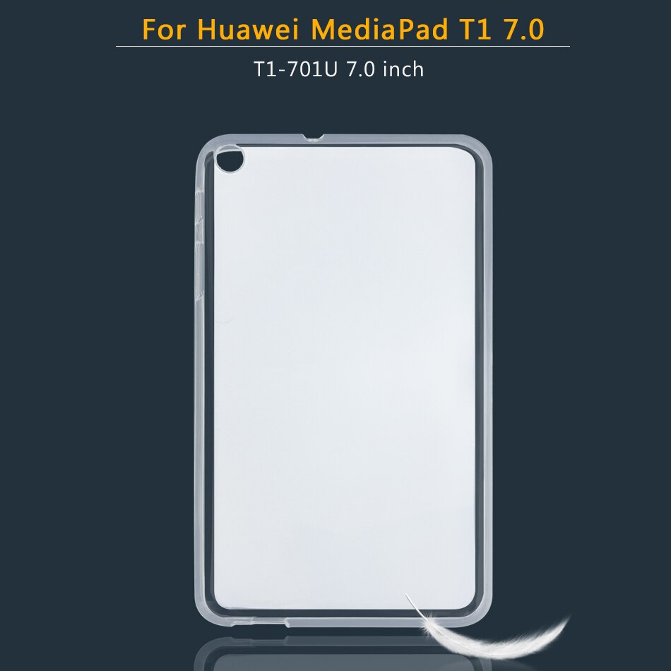 Flip Tablet Case For Huawei MediaPad T1 7.0 8.0 9.6 T1-701U/W S8-701W/U T1-821W/823L T1-A21W T1-A21L T1-A23L Silicone Soft Shell