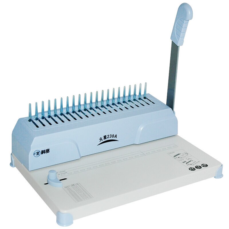 Machine à relier peigne 230A machine de forage pince à anneaux en caoutchouc machine à relier bon financier machine à relier 1 pièce