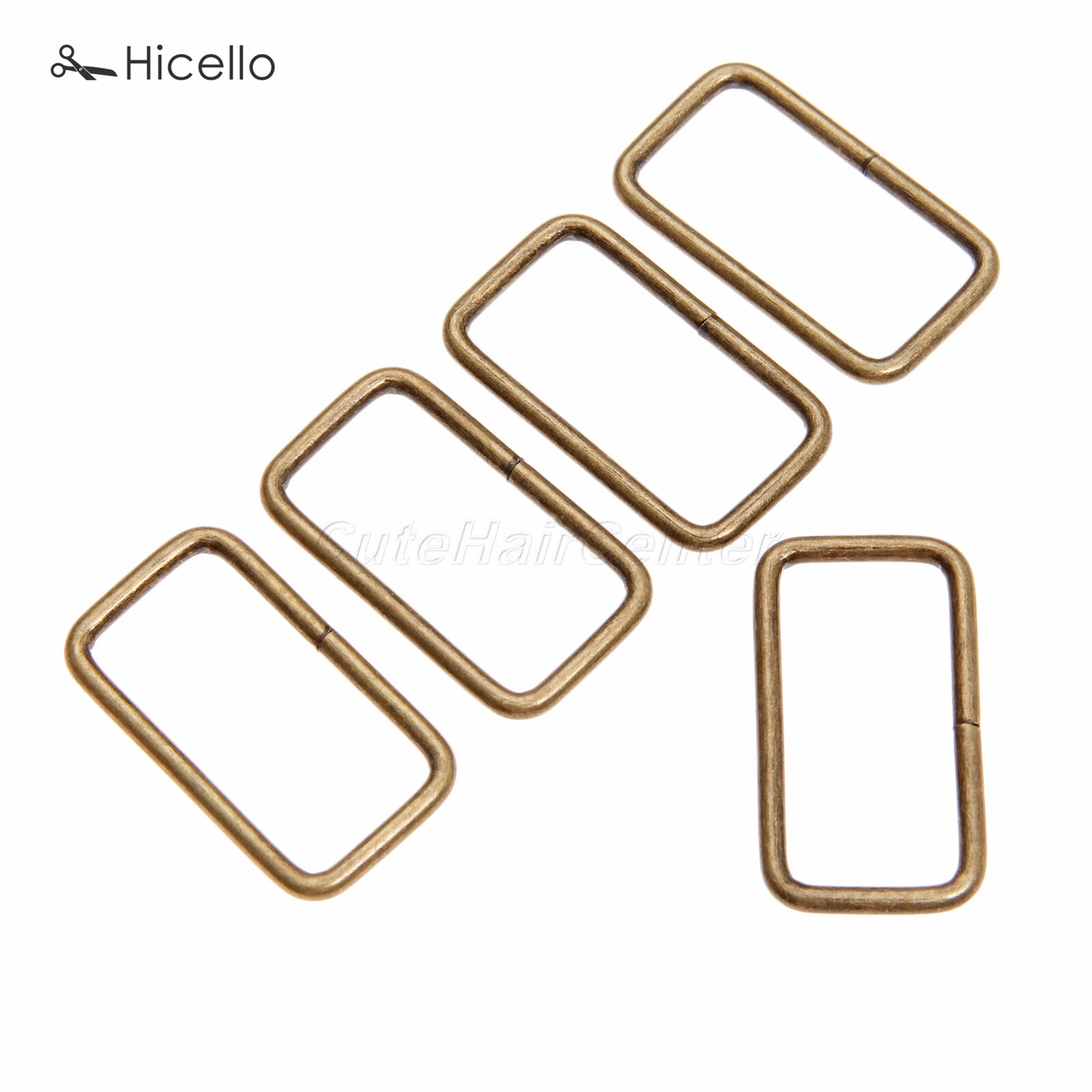 20Pcs/lot Metal square ring buckles Garment Belt DIY Needlework Luggage Sewing handmade Bag purse buttons Bronze Silver Hicello: Bronze 32cm 16cm