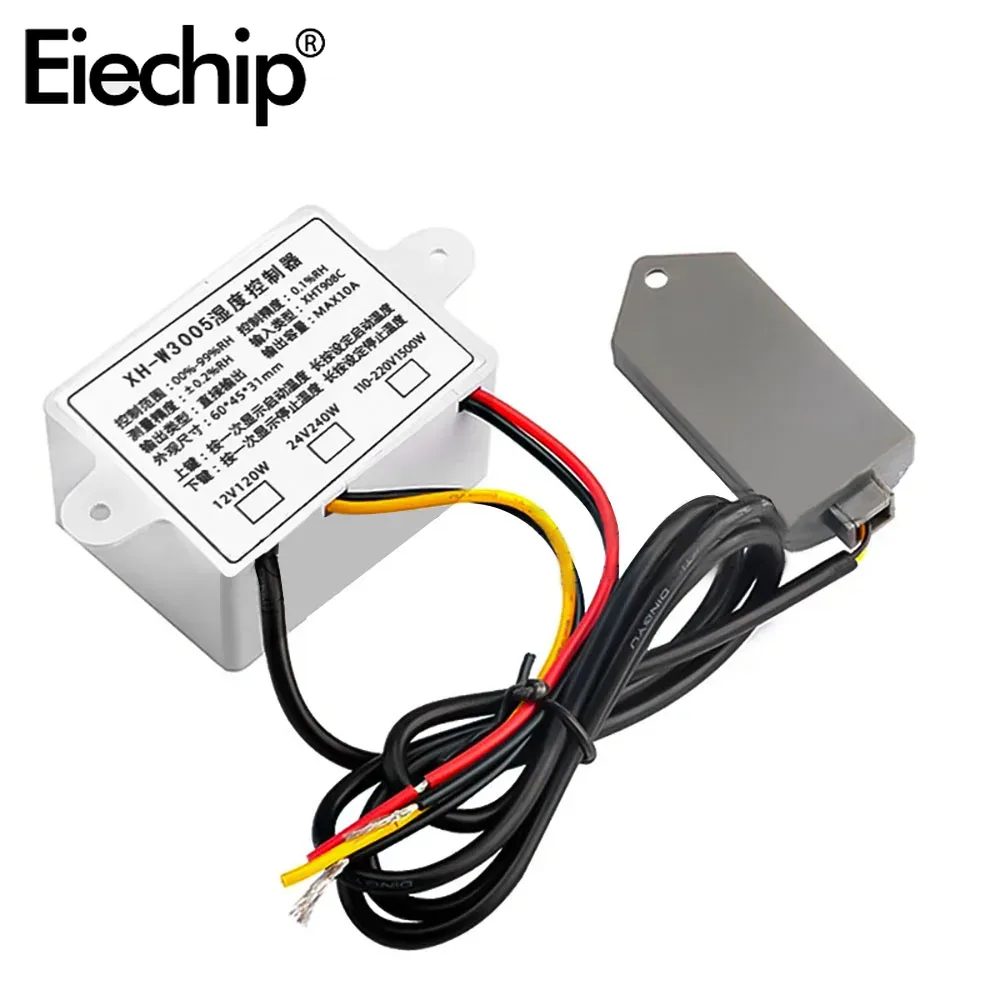 110V 220V 12V W3005 digitaler Feuchtigkeit regler Instrument Feuchtigkeit regler Hygrostat Hygrometer Sht20 Feuchtigkeit sensor