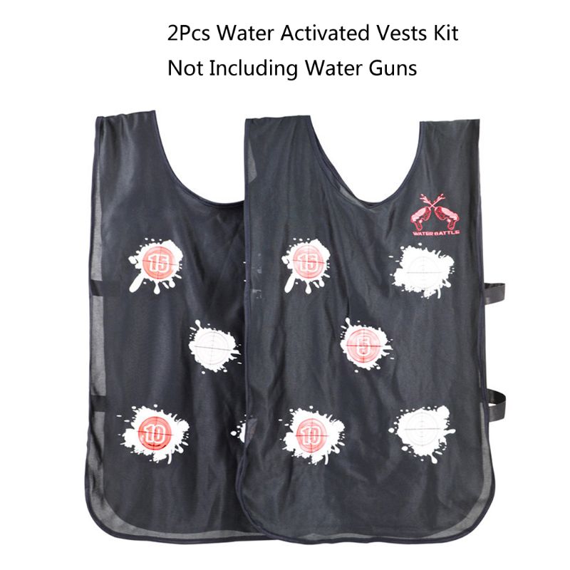 2 stk udendørs vandaktiverede veste vandkamplegetøj til børn i baghaven  f3me: Default Title