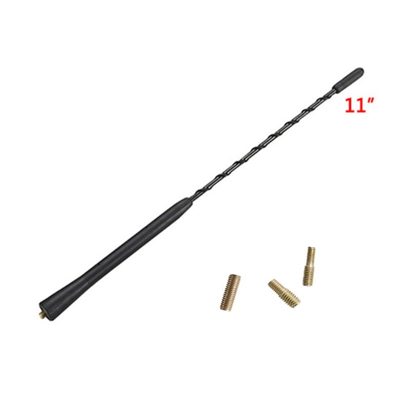 Mutips universell bil anti-støy fleksibel tak mast pisk stereo radio fm/er signal antenne forsterket antenne tilbehør styling: 11 tommer