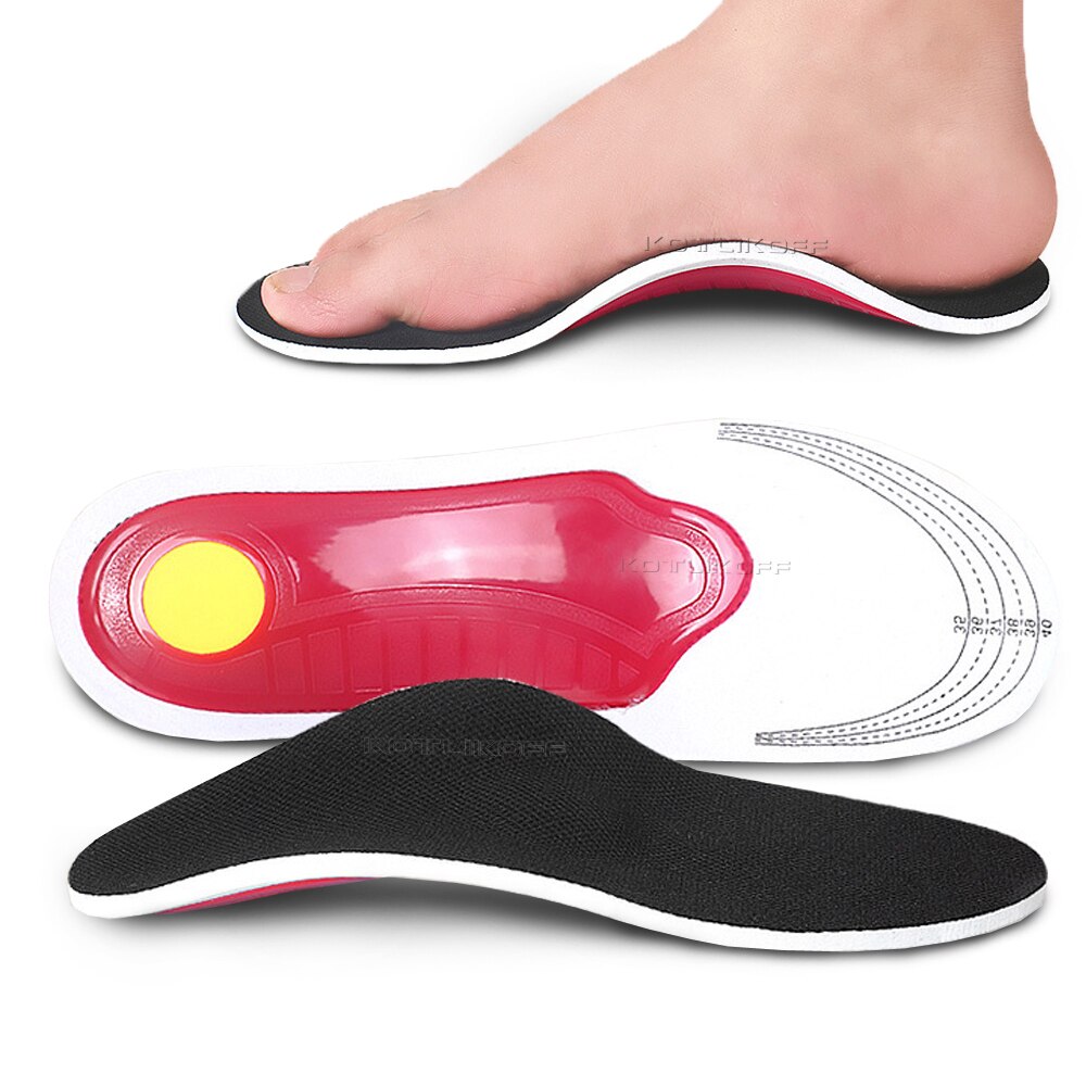 Premium Orthotic Gel High Arch Support Insoles Gel Pad 3D Arch Support Flat Feet For Women / Men Orthopedic Foot Pain Unisex