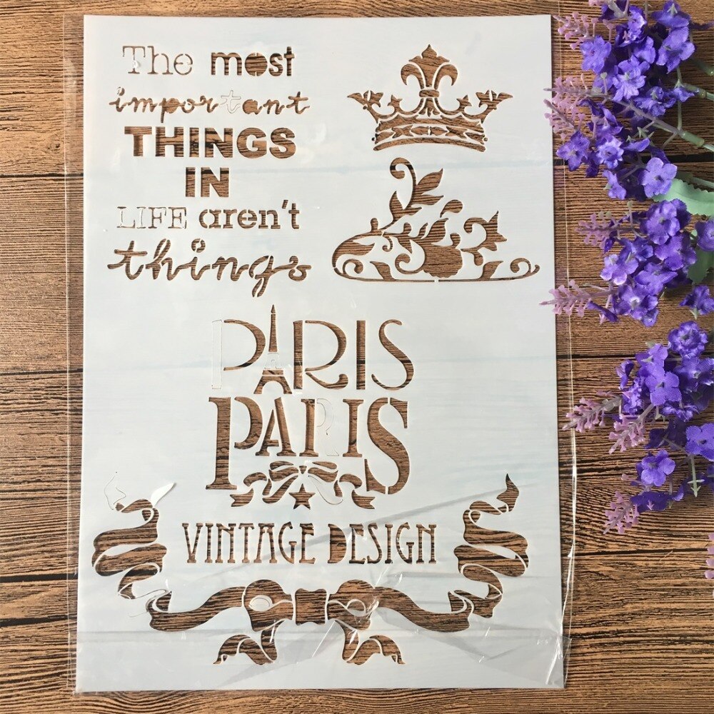 Pochoirs Vintage Polly-Dell 1952 #22872 Violet Mexicain - Lot De 4 - Stencils Fleurs