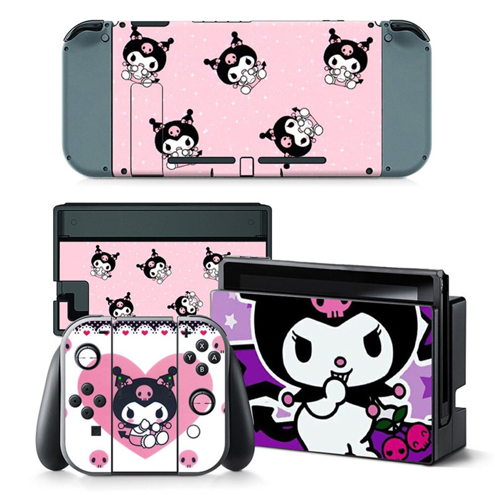 Per ns interruttore di Alta Qualità di Gioco Accessori Sveglio Della Ragazza di Disegno Del Vinile Della Pelle Sticker Protector per Nintendo pelli Adesivi Interruttore: TN-switch-5483