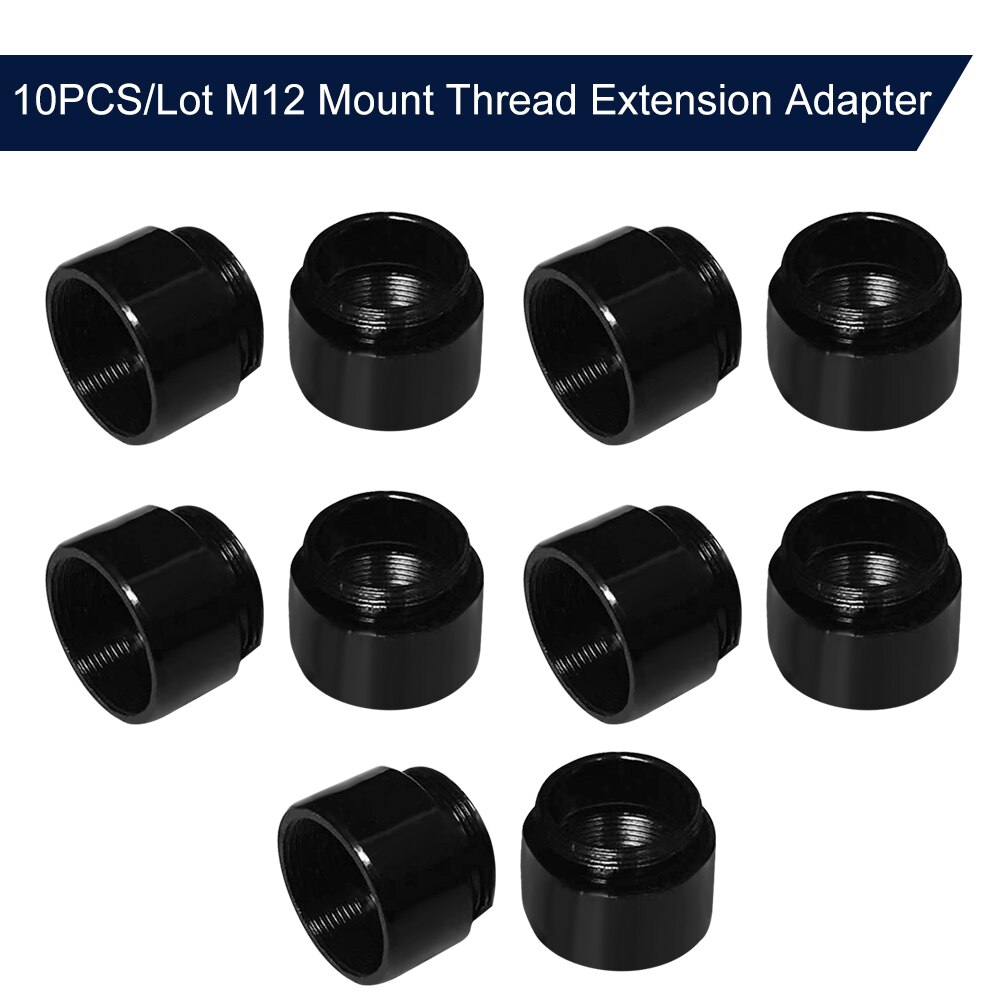 10PCS M12 Lens Mount Extension Ring M12 Mount Thread Extension Adapter Extender for MTV Interface Lens Video Security Camera