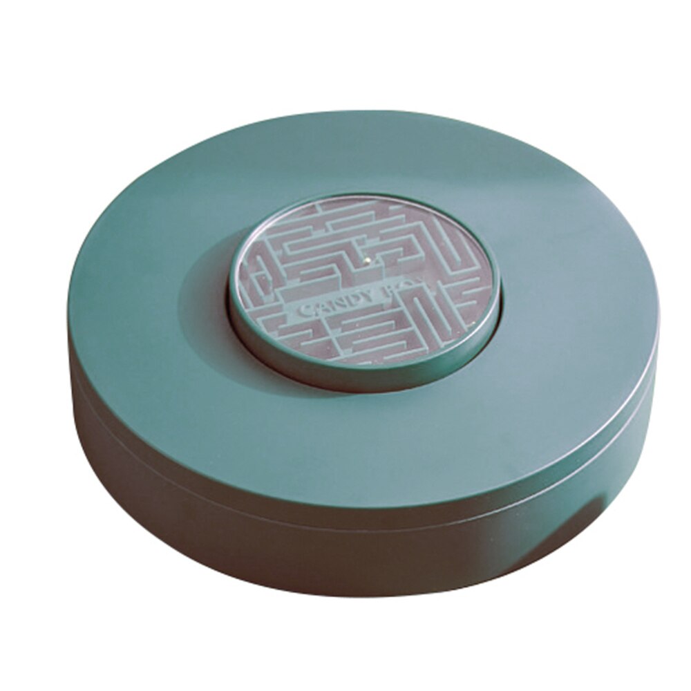 1pc Home Candy Box Compartments Dried Fruit Candy Box Food Storage Plate: Green