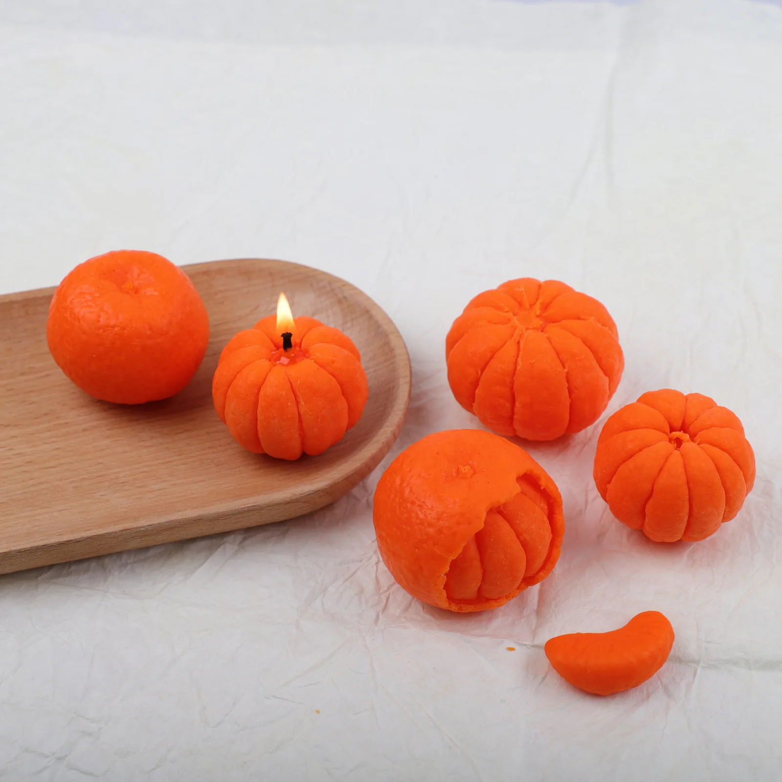 Neue Mandarine Geformte Tasse Wachs Dekoration Form DIY Handgemachte Cnadle Aromatherapie Form Silikon Kuchen Form Seife Formen Machen Supplie