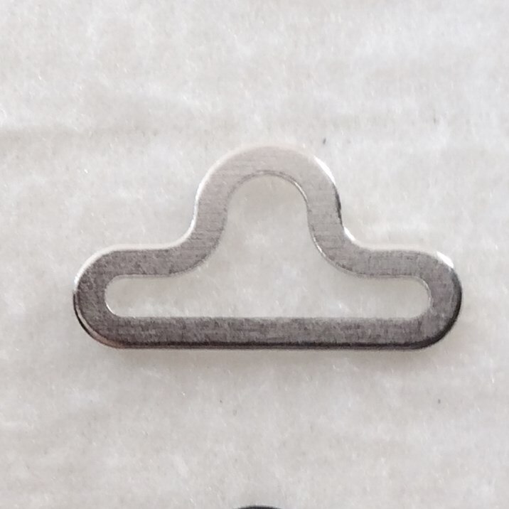 Chenkai 50 sets/lot verstelbare strik haak gesp strik clip 19mm hardware stropdas haak das clips sluitingen: Zilver