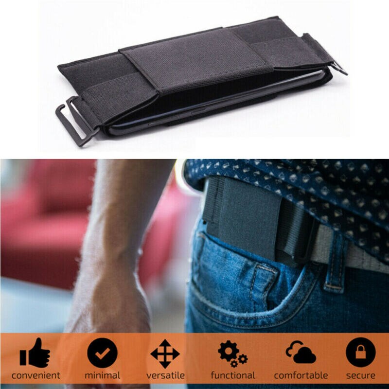 Onzichtbare Portemonnee Heuptas Mini Pouch Voor Key Card Telefoon Sport Outdoor Riem Tas Verborgen Beveiliging Telefoon Gevallen