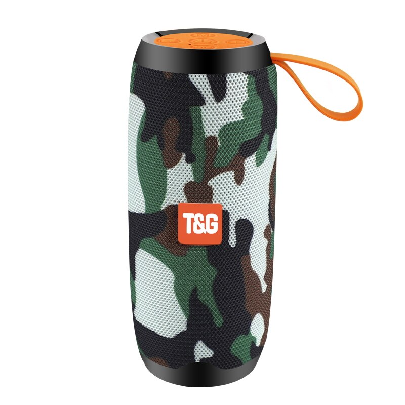 Draadloze Speaker Bluetooth Kolom Draagbare Bass Subwoofer Krachtige Hoge Boombox Outdoor Speaker Hifi Tf Fm Radio: Camouflage