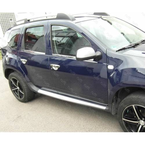 Dacia duster krom fönsterram trim 4 dörrar rostfritt stål bil styling tillbehör krom ram abs material
