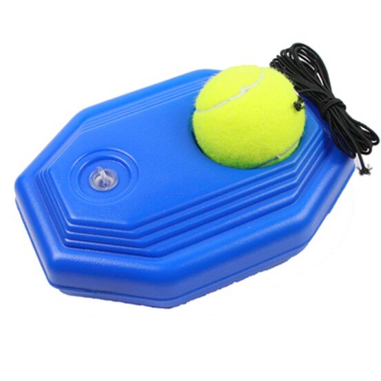 JOYLOVE Tennis Training Tool Exercise Tennis Ball Sport Self-study Rebound Ball With Tennis Trainer Baseboard Sparring Device: Octagonal black line