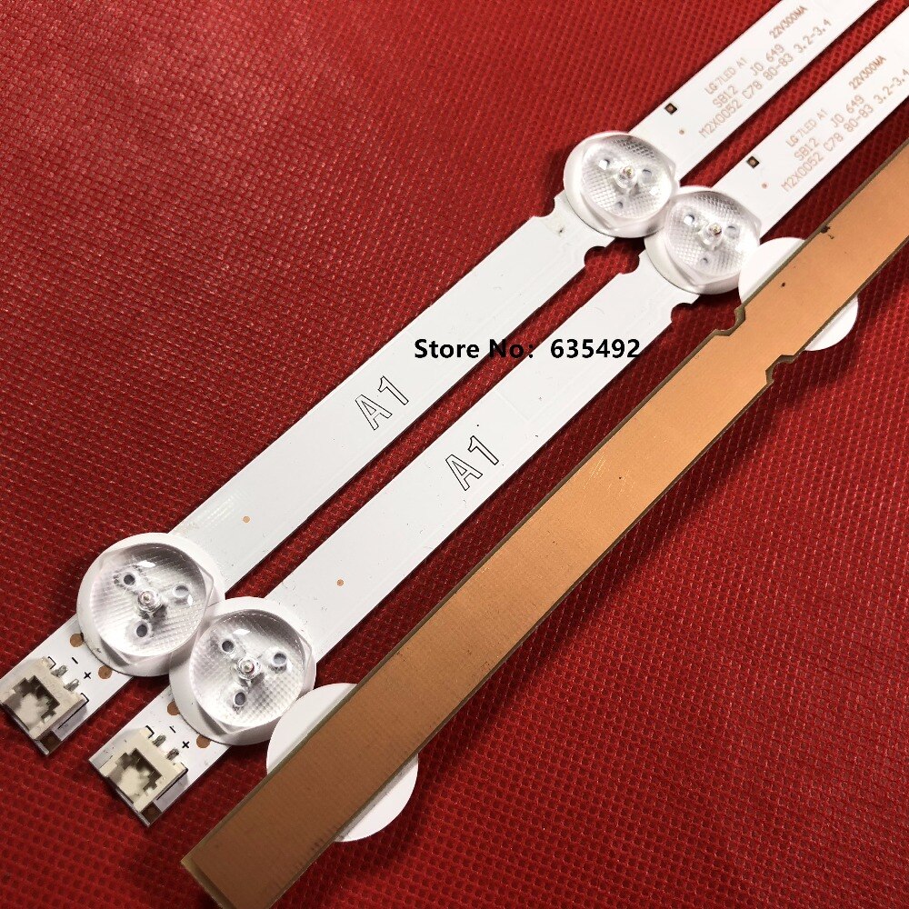 Led-achtergrondverlichtingsstrip 7 lampen voor 32 ln 5100 32 ln 520b 6916l-1106a 6916l-1105a 6916l-1204a 32 570v 32 ln 545b 32 ln 5180 6916l 1295a