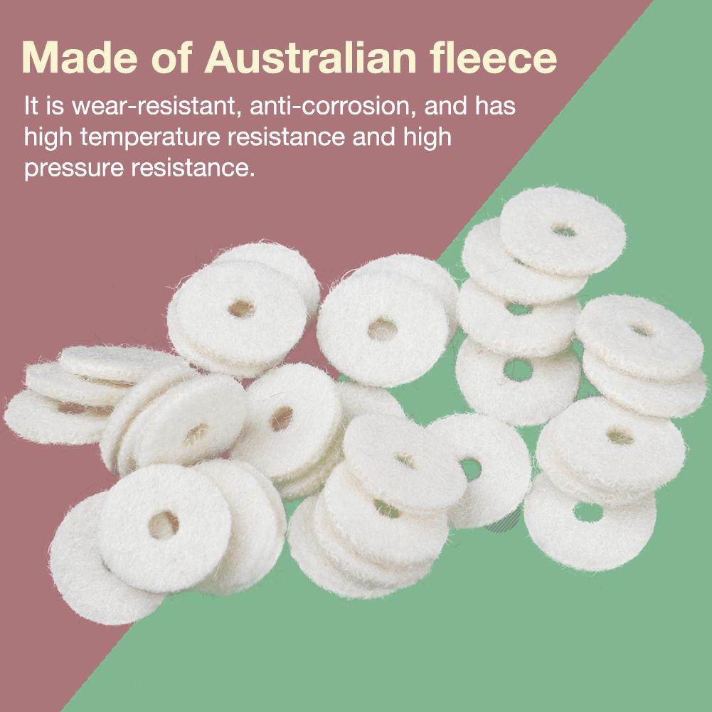 90pcs Piano Accessories Tuning Tools Wool Felt Ring Pad Woollen Washers for Piano Accessories