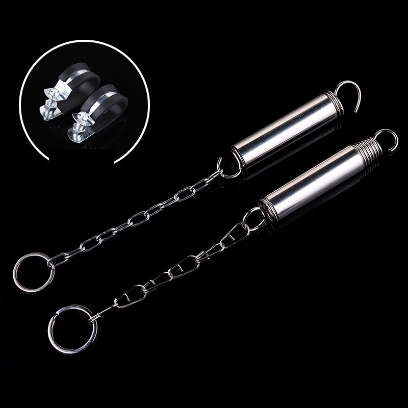 Car Trunk Lid Spring Adjustable Boot Van Lid Lifting Spring Automatically Open Universal Auto Accessories Vehicle Parts: 2Pcs Spring X Clamp