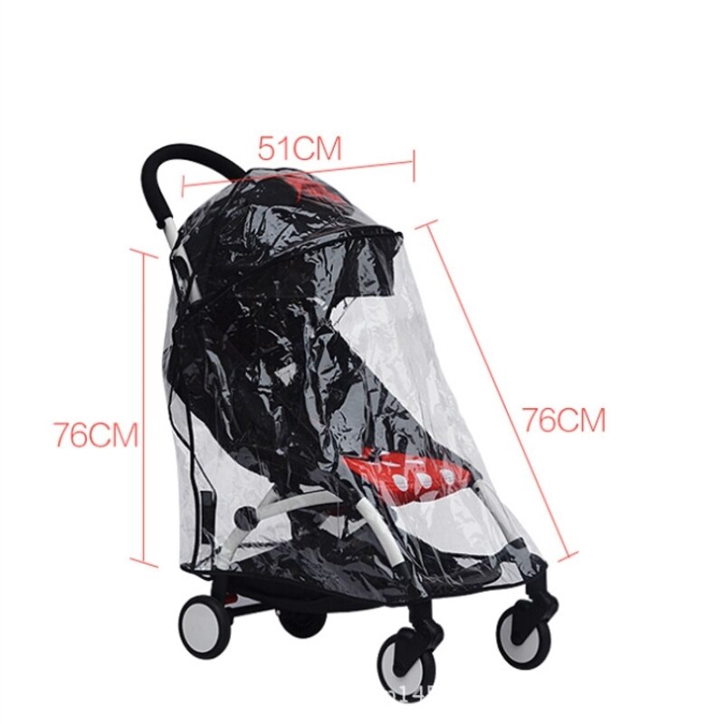 Universal regnbetræk baby klapvogn tilbehør støv fuld regnfrakke regnfrakke yoyo poussette barnevogn bilafdækning til kørestolsvogn