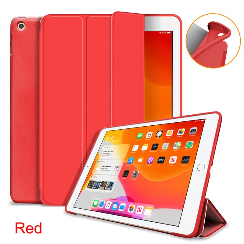 Tablet soft Case For Huawei MatePad T10S 10.1"AGS3-L09/AGS3-W09 Silicon Gel Case for MatePad T10 9.7"AGR-L09/AGR-W09 case: Red / For T10S 10.1 inch